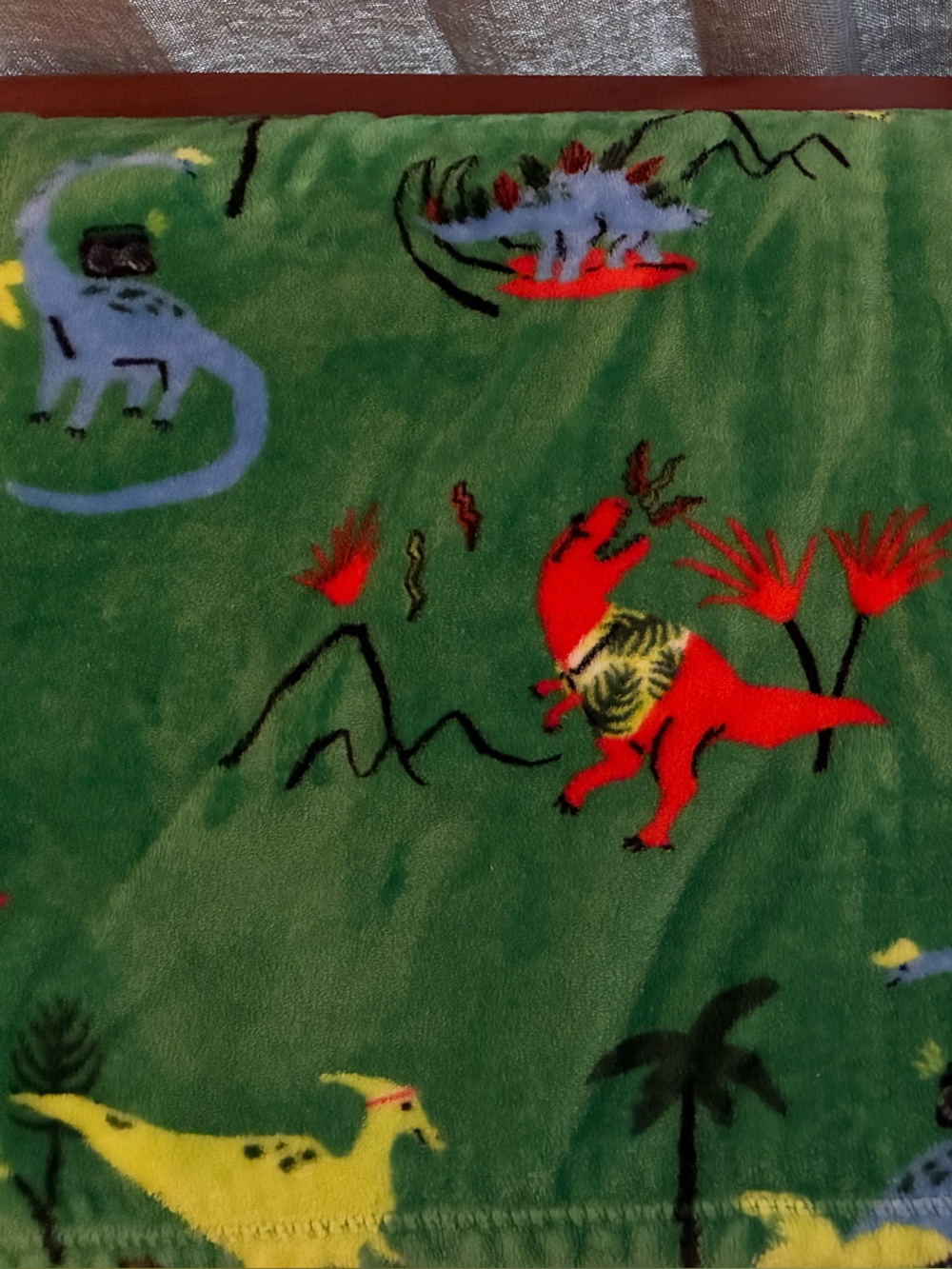 Green Dino The Big One Blanket